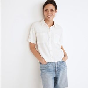 Madewell Breezewoven Beachside Shirttail Top